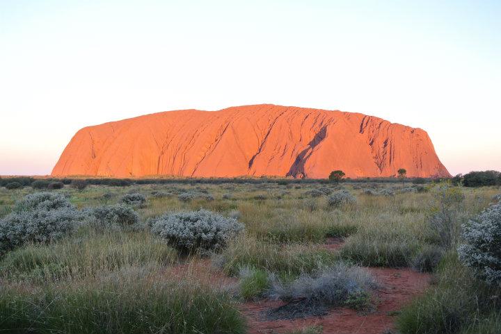 Solnedgang ved Ayers Rock