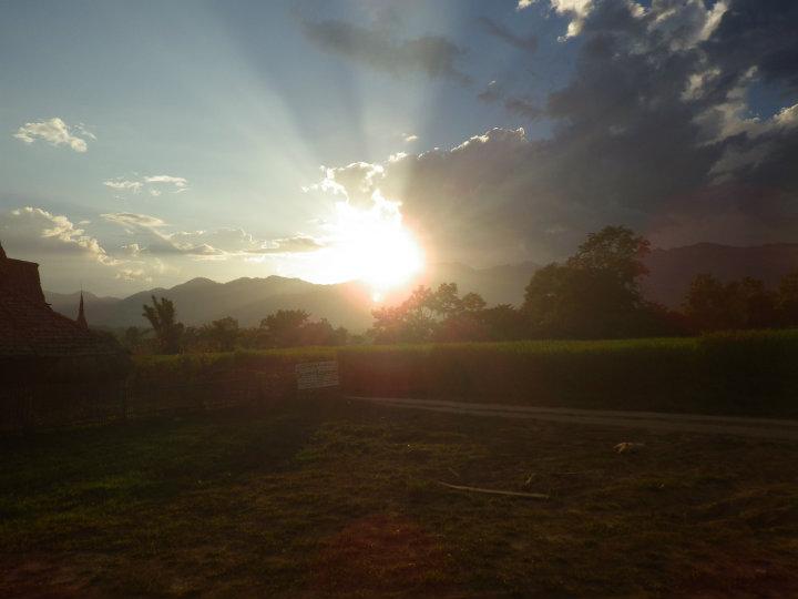 Solnedgang i Pai