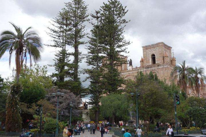Plein met bomen in Cuenca