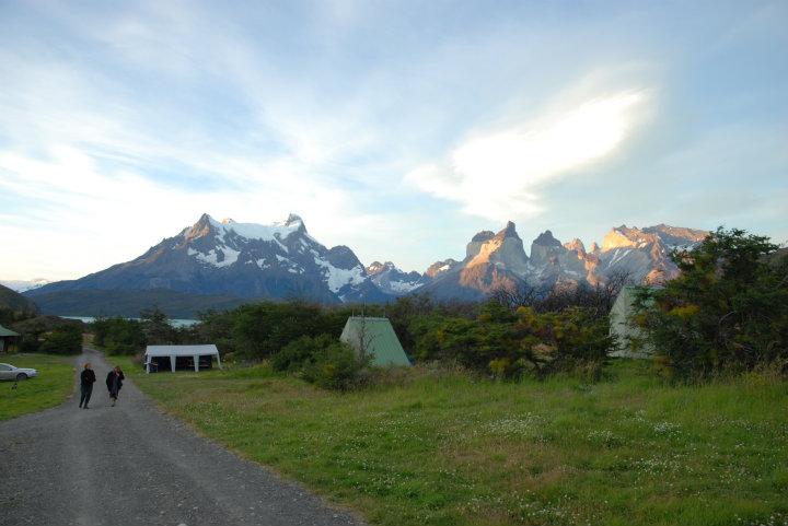 Torres del Paine, uitzicht van onze campingplek