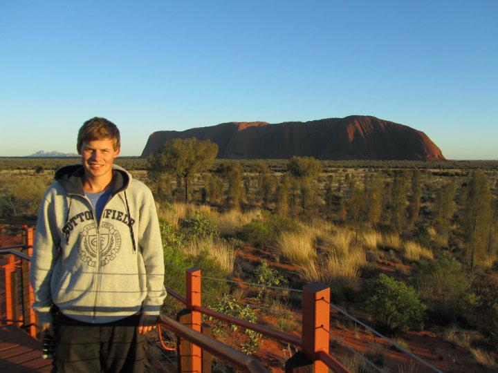 Solopgang ved Uluru