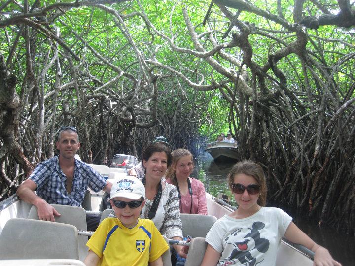 Genom mangroveskogen