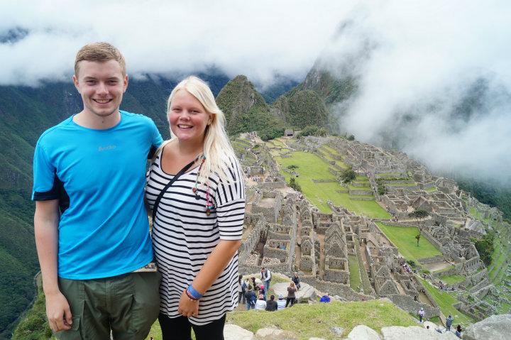 Siri og Christian ved Machu Picchu                               
