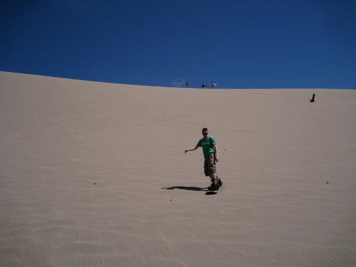 Sandboarding i San Pedro de Atacama